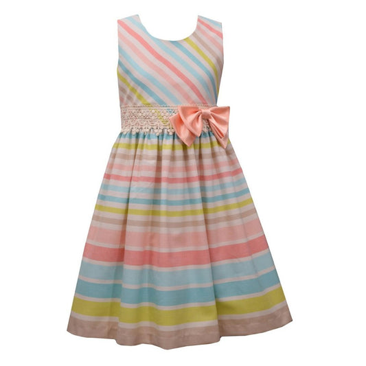 Bonnie Jean Toddler Girls Stripe Linen Dress