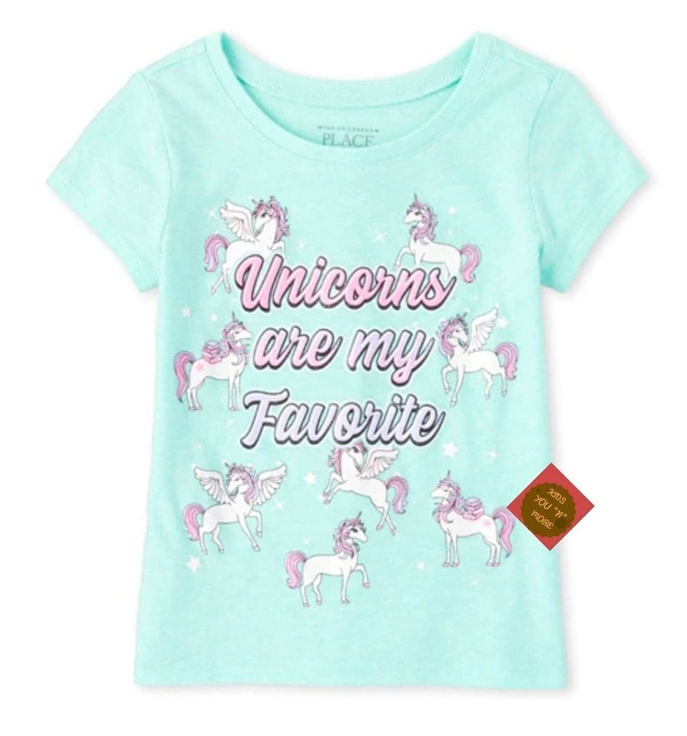 Baby And Toddler Girls Unicorns Are My Favorite Graphic Tee
