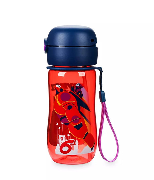 Disney Store Baymax Flip Top Water Bottle, Big Hero 6