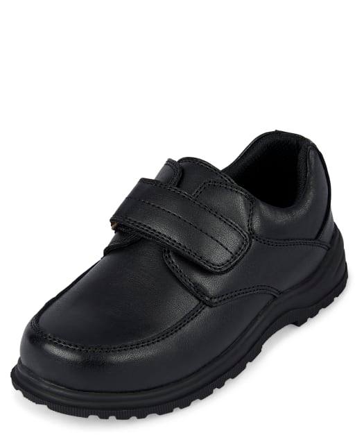 Boys Black Uniform Dress Shoes