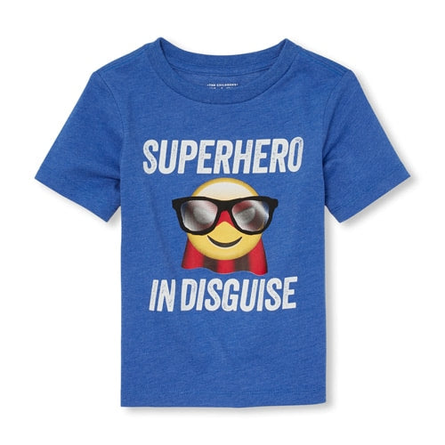 Baby And Toddler Boys Superhero Graphic Tee - Blue