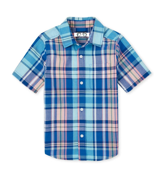 Boys Plaid Button-Down Shirt