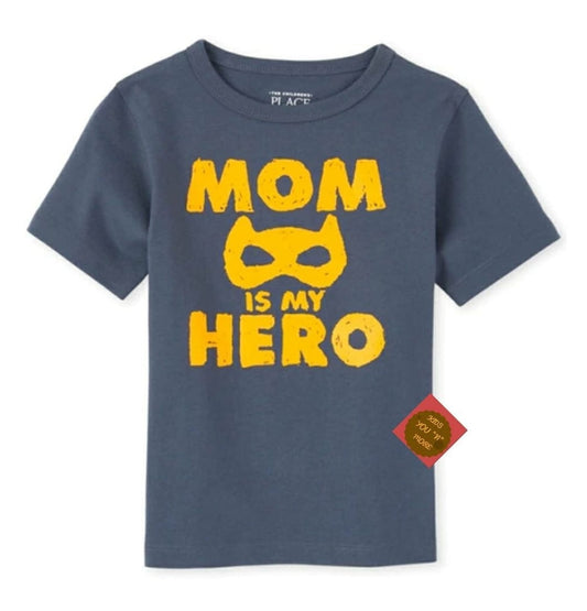 Baby And Toddler Boys Mom Is My Hero Graphic Tee