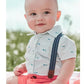 Carter's Toddler Boys 3-Pc. Dog-Print Shirt, Solid Shorts & Suspenders Set