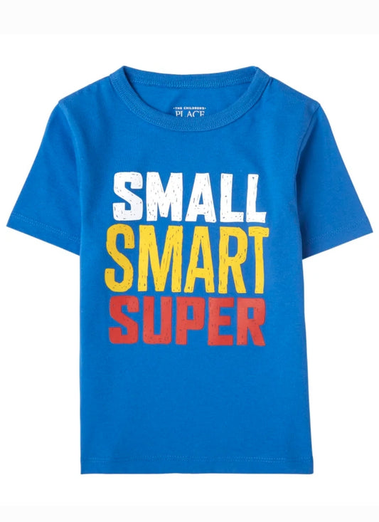 Baby And Toddler Boys Small Smart Super Graphic Tee - 5T