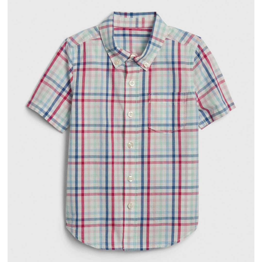 Short-Sleeve Plaid Shirt for Baby Boy - (12-18 M)