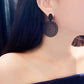 Black Canvas Earrings