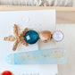Blue Water Pearl Starfish 2-Pc Hair Pins