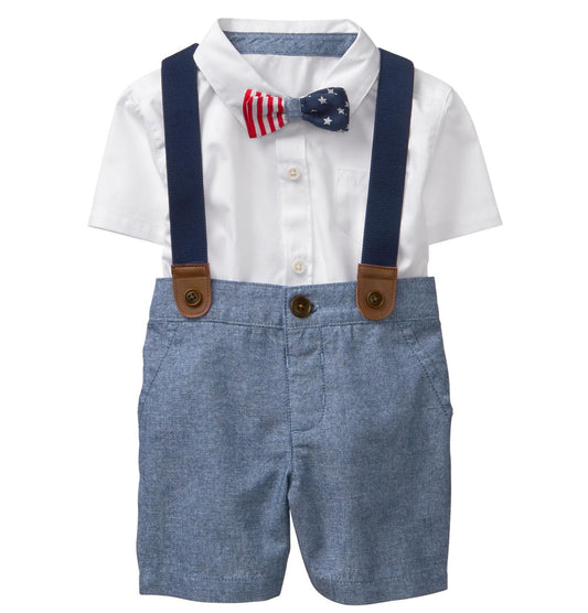 Gymboree Baby Boy Suspender Shorts Set