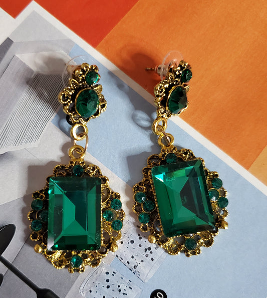 Crown Royal Emerald Earrings