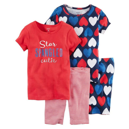 Carter's Toddler Girls "Star Spangled Cutie" Pajama Set