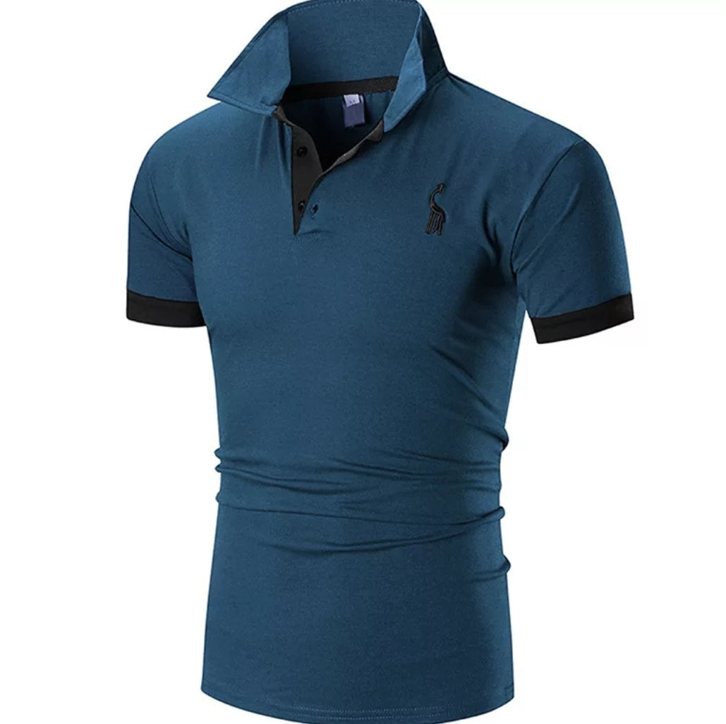 Custom Fit Polo Shirt - Blue
