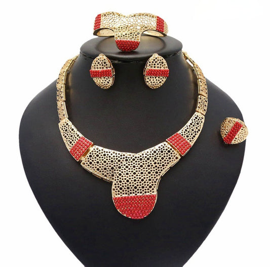 Cac-Coral Jewelry Set