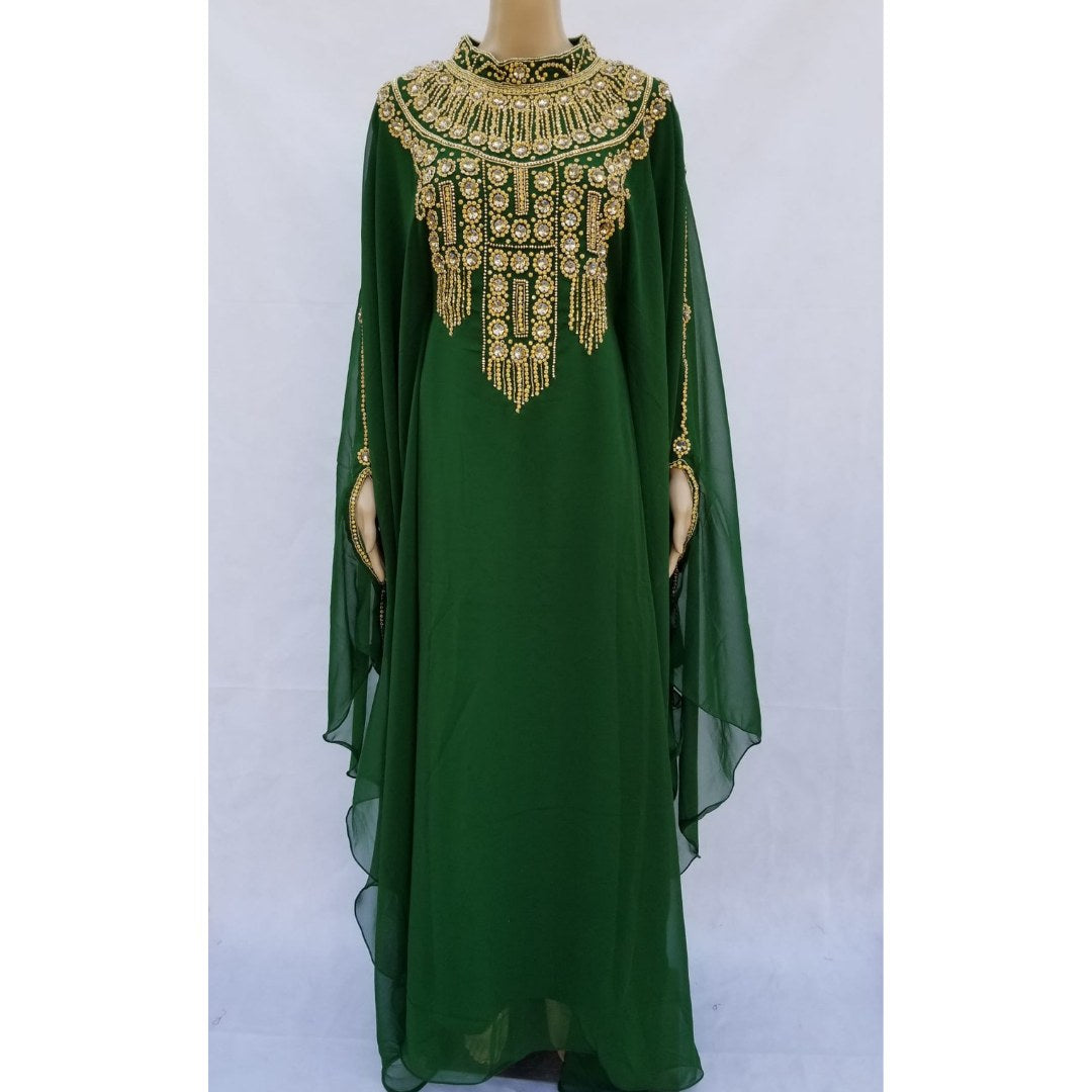 Ameerah Crystal-Embellished Kaftan  Dress for Women
