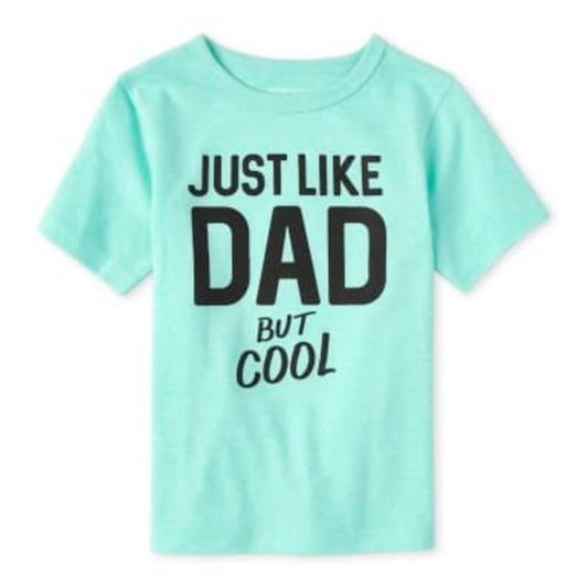 Baby Boy Just Like Dad But Cool Graphic Tee