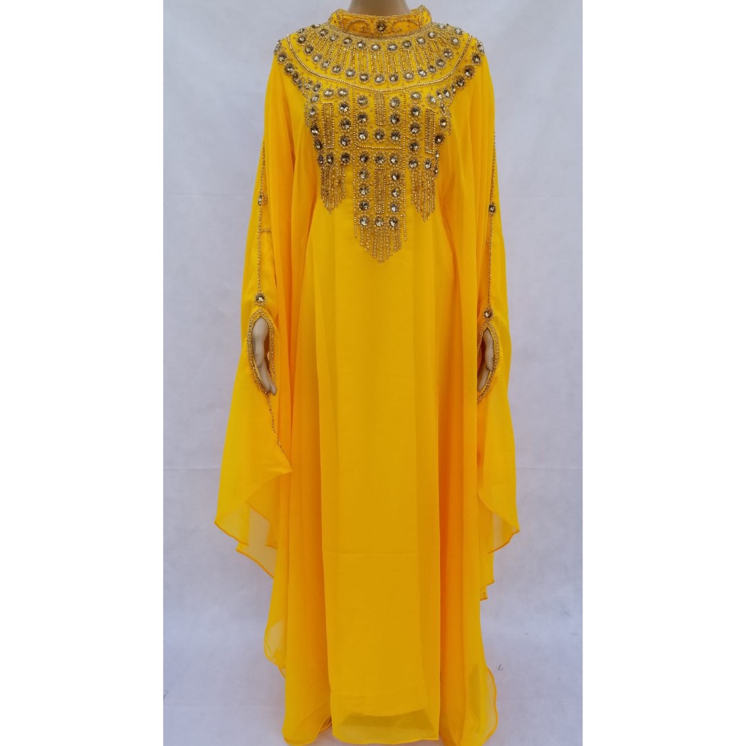 Ameerah Crystal-Embellished Kaftan  Dress for Women
