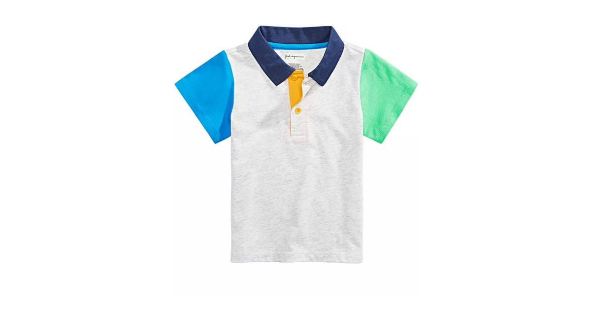 First Impressions Baby Boys Colorblocked Polo Shirt