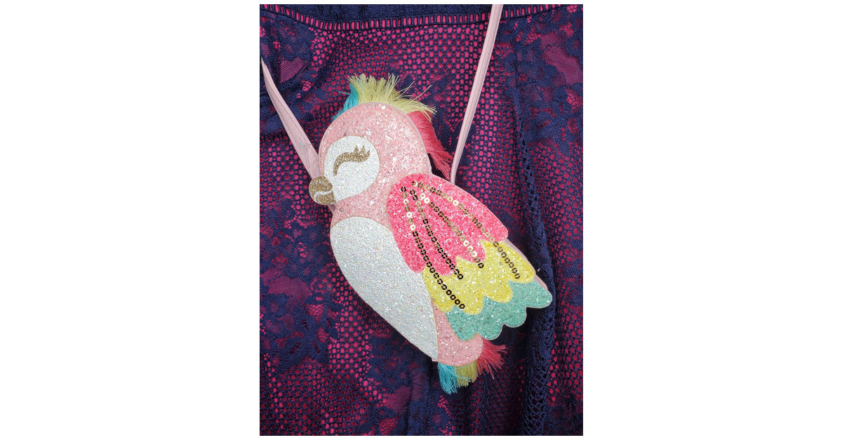 Girls Glitter Parrot Purse