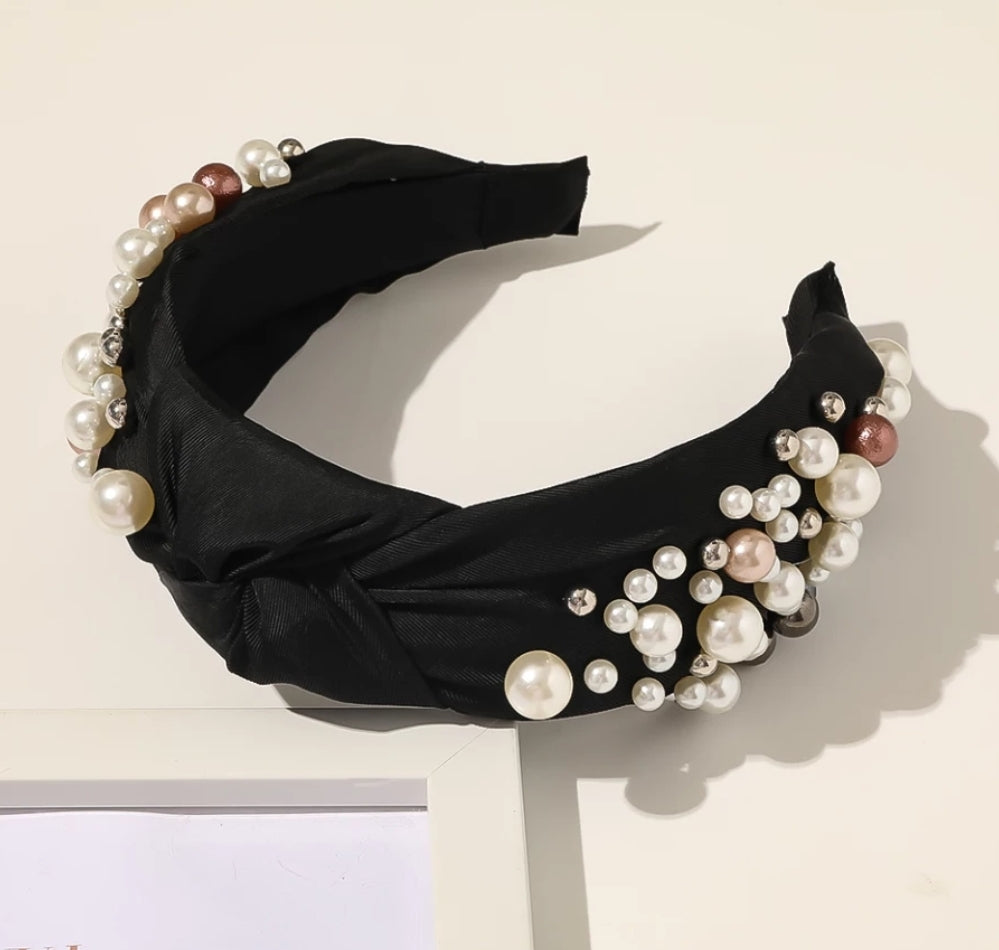 Twisted Pearls Headband