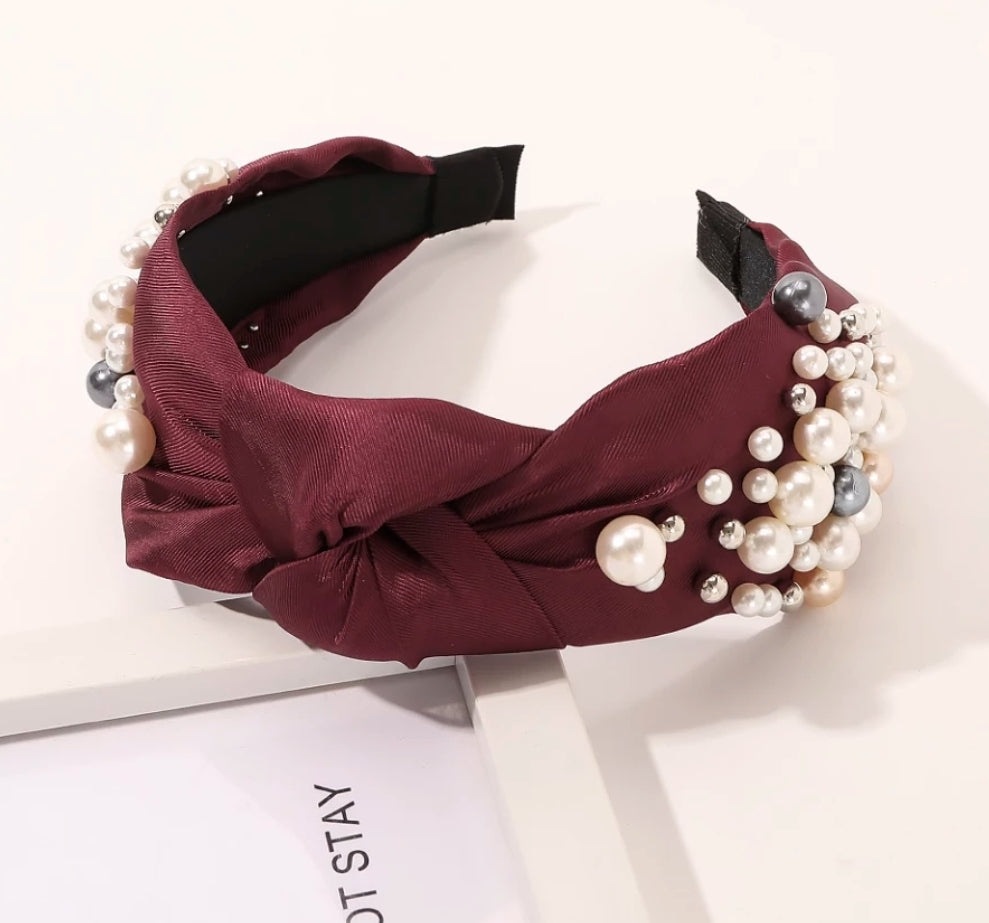 Twisted Pearls Headband