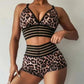 Ladies Tight Leopard Gym Shorts