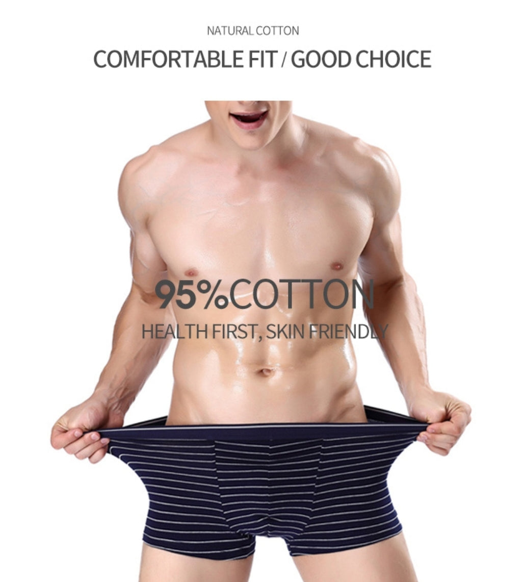 Men's Multipack 95% Cotton Boxers Brief Set