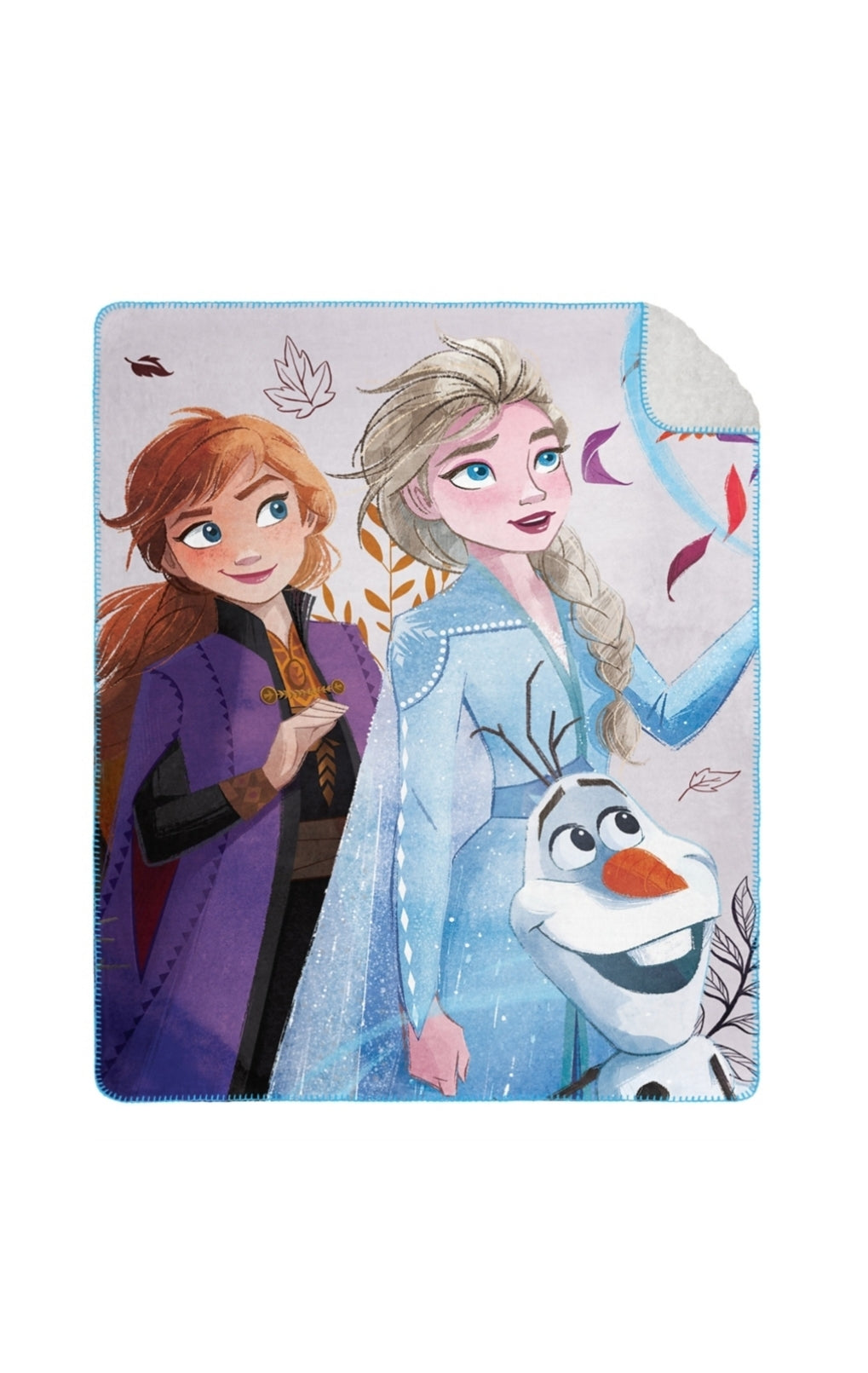 Disney's Frozen 2 "Mesmerized" Cloud Throw Blanket with Sherpa Back, 50" x 60"