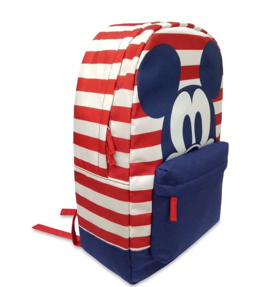 Mickey Mouse Striped Backpack