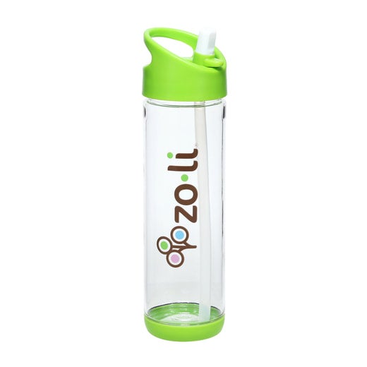 ZoLi PIP Water Bottle with Straw, 18 oz, Green