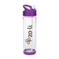 ZoLi PIP Water Bottle with Straw, 18 oz, Purple