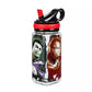 Marvel Avengers Water Bottle with Built-In Straw